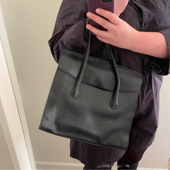 Coccinelle Black Leather Office Bag with laptop compartment - Picture 16 of 17